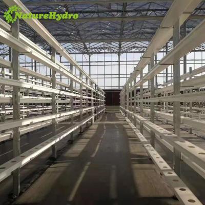 China Nft Channel For Lettuce Hot Sale Channel PVC Tube For Hydroponics System Nft Hydroponic Pipe for sale