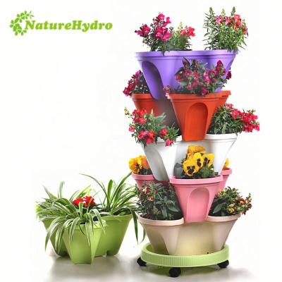 China PP& Good quality UV agricultural stacking plastic pots pot for sale for sale