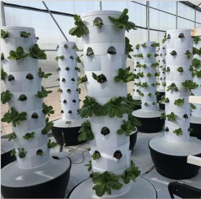 China PP& Aeroponic Tower UV Garden Hydroponic Vertical Grow System for sale