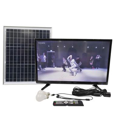 China Portable Rechargeable Solar Hotel TV 32 Inch DC Power 12v Led TV for sale