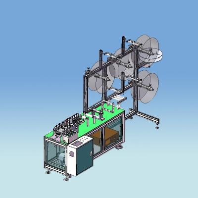 China Máscara não tecida da dobra de FFP2 FFP3 N95 KN95 que faz o sistema semi auto da máquina com aprovação do CE à venda