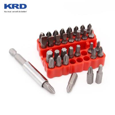 China Tamper Proof Screwdriver Set 33 PCs Screwdriver Security Screwdriver Bit Set Magnetic Extension Bit Holder Tool Hardware Set for sale