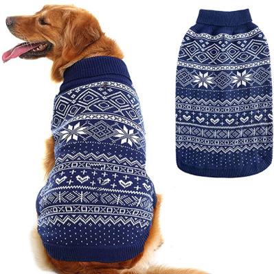 China Sustainable Winter Jumper Sweater For Dogs Puppy Clothes Soft Coat Dogs Knitted Crochet Coat for sale