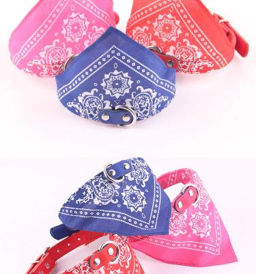 China Pet Supplies Collar Triangle Scarf Cat Scarf Pet Leash Viable Dog Collar for sale