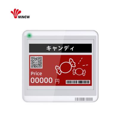 China Retail stores; meeting place ; Hospital Minew 4.2 inch Electronic Shelf Label BLE 5.0 Ink Price Tag With NFC for sale