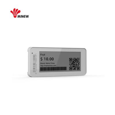 China Preisschild plastic digital electronic price tag BLE 5 EEL ABS OEM ABS OEM shelf label pricetag for sale