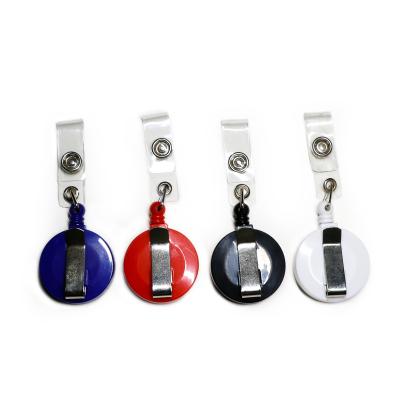 China Round Carabiner ID Badge Reel with RP-03 Clip (Boarding and Handling) for sale