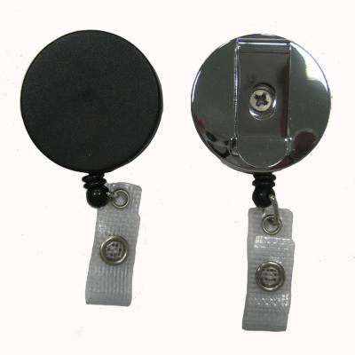 China Wholesale ABS RM-10PB Mix Metal Shell Clip Retractable ID Badge Reel for sale