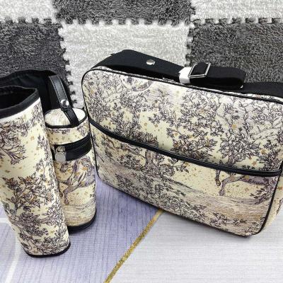 China Best Selling Designer Big Size PORTABLE Mommy and Me Bag One Main Bag Backpack Diaper Handbags Mommy Bag Leather Tote for sale