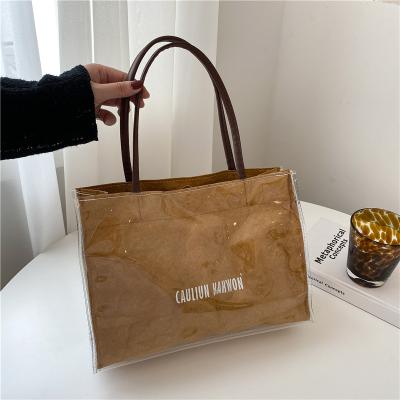 China Fashion New Arrival Waterproof Eco-friendly Bolsas Para Mujer Femm Tyvek Bag PVC Handbag With Great Price for sale