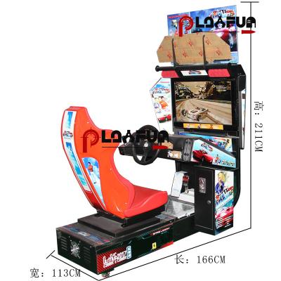 China Cheap And Cost Effective 32 LED Overrun Mall Machine From India Car Racing Game Simulator Driving Machine for sale