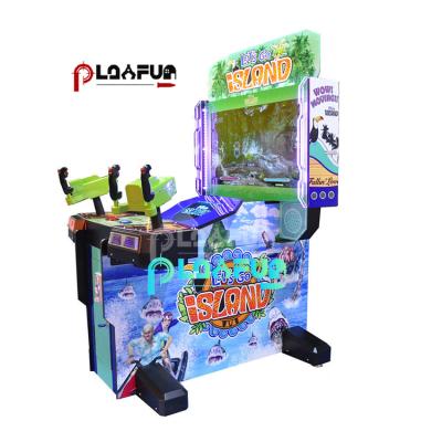 China More Brand New Design Let Us Go To The Island Shooting Classic Arcade Game Coin Gun Simulator Indoor Machine for sale