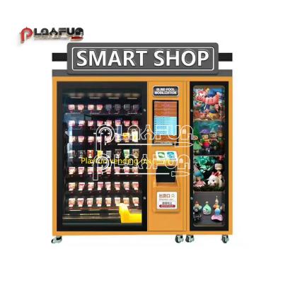 China 24 Hours Small Groceries Snacks Beverage Service Car Online Gift Shop Smart Vending Machine Wooden Self 24 Hours for sale