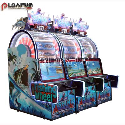 China Large Wheel Redemption Machine Sail Fishing Wheel Jackpot Bonus Ticket Voucher Redemption Arcade Games Machine for sale