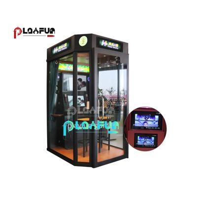 China Indoor Amusement Entertainment Coin Banknote Powered To Sing Songs Mall Mini Karaoke Arcade Box Music Game Coin Machine for sale