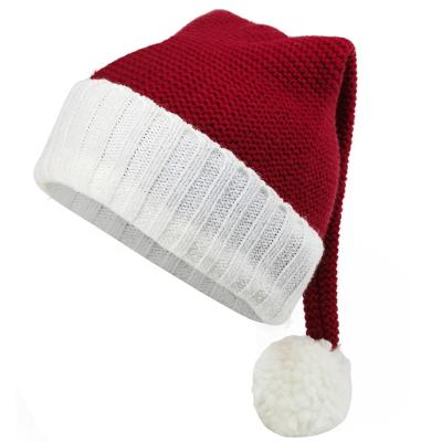 China JOINT Wholesale Adult And Kid Knitted Christmas 2021 Hat For Kids Pompom Skull Knit Logo Baby Winter Hats Custom Made for sale