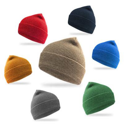 China Custom Loose COMMON Hip Hop Logo Woolen Adult Winter Skully Beanie Hat With Beanie Hats Wholesale Mens Womens Winter Knitted Plain for sale