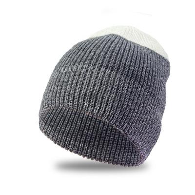 China Manufacturer COMMON Wool Beanie Reflective Striped Beanie For Men for sale