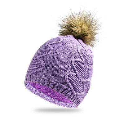 China COMMON Brand Women Fashion Knitted Designer Pompom Fleece No Brim Luxury Hats For Women Beanie Hat Distressed Slouchy Embroidery for sale