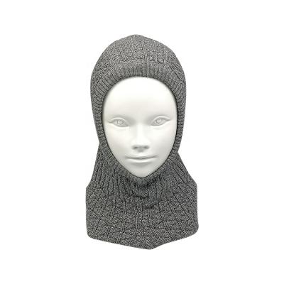 China JOINT Outdoor Thick Boy Girls Wool Full Face Custom Face Ski Mask With Cotton Knit Lining Winter Warm Balaclava Hat for sale