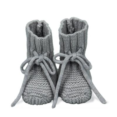 China 2021 Breathable 100% Merino Wool High Quality Wholesale Sales Rejects Designer Kids Winter New Luxury Soft Knitted Newborn Baby Shoes Custom Made for sale