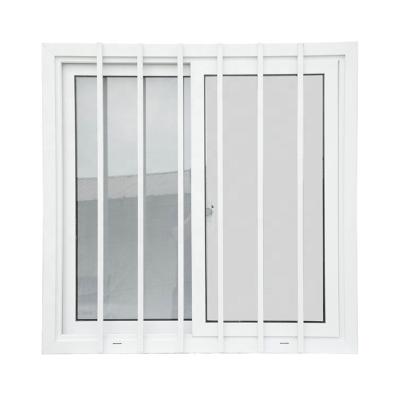 China Double Screen Design Simple Design Frame Glass Plate Sliding Window Aluminum Glazed Aluminum Door for sale