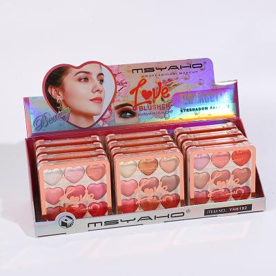 China MSYAHO Waterproof Hot Selling Face Make Up Cosmetics Blusher Palette, Make Makeup Look Fuller and Improve Facial Tone for sale