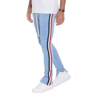 China Breathable Wholesale Striped 7 Color Sweatpants Joggers Slim Fitness Pants Men Casual Cargo Track Pants Long for sale