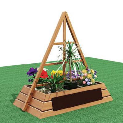 China Easily Assembled Wooden Raised Garden Bed Plant Stand Garden Planter For Yard Park for sale