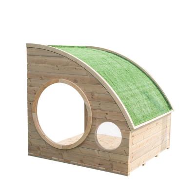 China Modern Solid Wood Eco Friendly Hut Easy To Build Small Garden House Kids Sun Hut For Play for sale