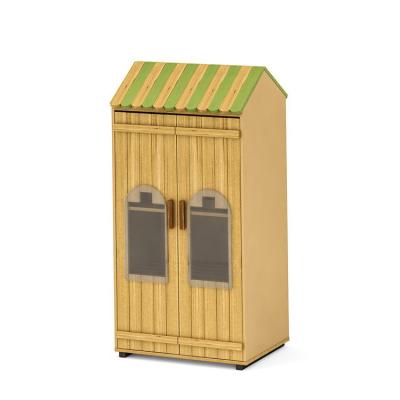 China Modern Outdoor Children's Bedroom Storage Castle Cabinet Multifunctional Solid Wood Game Toy Storage Cabinet for sale