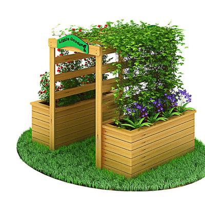 China Modern Hot Selling Garden Decoration Planting Bowl Entrance Door Garden Shape Wooden Flower Stand Flower Pot for sale