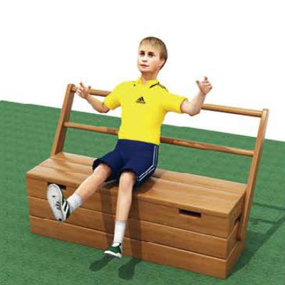 China Modern Outdoor Furniture Outdoor Children's Bench Country Garden Simple Retro Park Strip Seat Solid Wood Bench With Backrest for sale