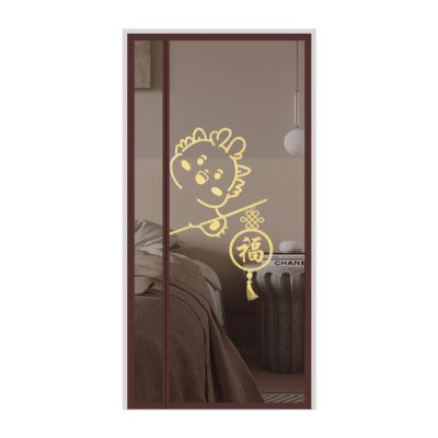 China Durable Magnetic anti-mosquito door curtain side opening coffee mesh door screen for sale