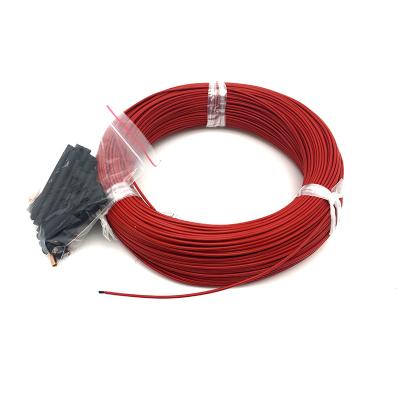 China Home Office 100 Meters 12K 33ohm/m Carbon Fiber Floor Heating Warm Wire Jacket Fluoroplastic Heating Cable for sale