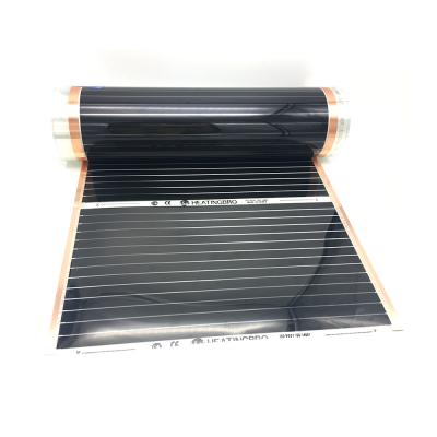 China 10m2 220V 220w/m2 Modern Carbon Floor Heating Infrared Electric Film 50cmX20m/80cmX12.5m/100cmX10m for sale