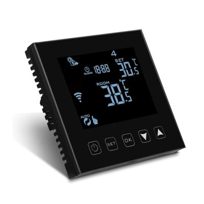 China Modern 90~240V Wifi Room Thermostat For 16A 3A Dry Contact Tuya App Control Remote Works With Alexa Google Home for sale