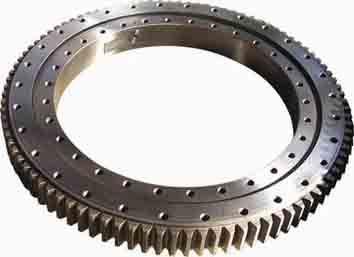 China Single Row Four Point Contact Ball Slewing Ring Bearings Without Gear For Axial Load for sale