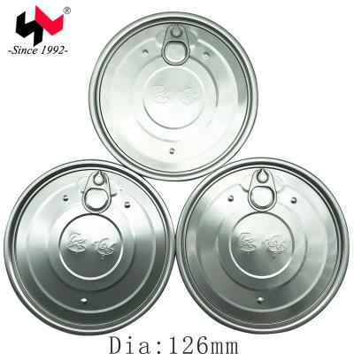 China 502# 126mm Open End Non-Refillable Aluminum Easy Lid for Food Packaging Popular in Vietnam for sale