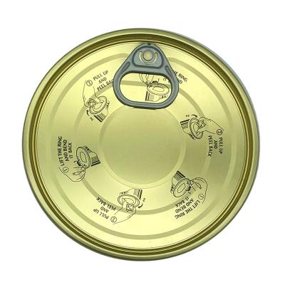 China 153mm Non-Refillable Tinplate Easy Open End For Food Packaging Box Lids for sale