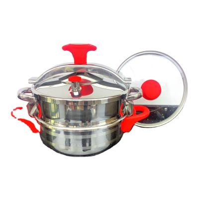 China Polished, Multifunctional, Sustainable High Grade SUS Pressure Cooker, Large SUS Induction Cooker For Gas And Induction Cooker for sale