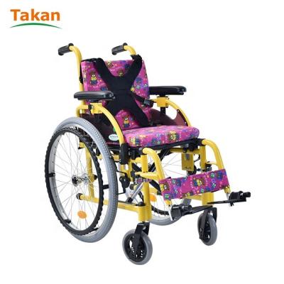 China Folding Portable Pediatric Manual Wheelchair Aluminum For Disable Child for sale