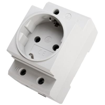 China 16A 250V Industrial Din Schuko Rail Socket for sale