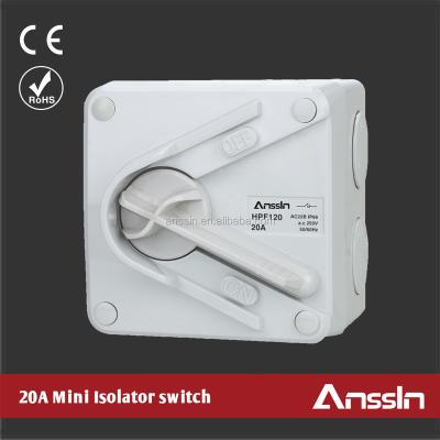 China Free Sample IP66 Weatherproof Waterproof Industry Mini Isolator Switch for sale