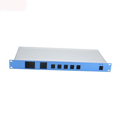 China 1u Audio And Video Hosts Electronics Transmission Equipment Industrial Electrical Chassis Cabinet Custom Changing Aluminum Enclosure for sale