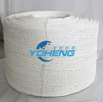 China Decoration White Paper Rope Yarn Twisted Rope Used For Bag Machine for sale