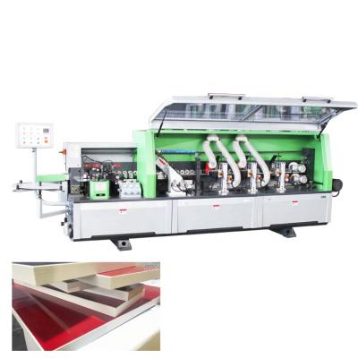 China Retail wood based automatic panel furniture PVC edge edging machine/PVC strip edge edging machine with trimmer for sale