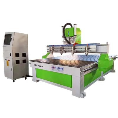 China Advertising company high precision 4*8 ft vacuum table 3d woodworking cnc router 1325 for doors stairs for sale