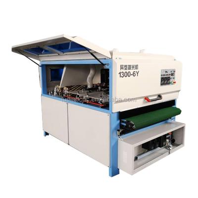 China Construction worksÂ   1000mm width wood cabinet polishing wood sanding machine with 6 roll door wood profile sanding polishing machine for sale