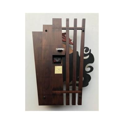 China Class New Design Pixiu Model Wooden Clock Digital Home Decor Digital Alarm Clock for sale